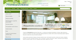 Desktop Screenshot of nastrojezdravia.sk